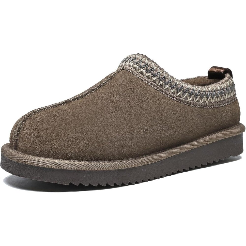 〽️Women's Slippers Mocha Suede Platform Mini Boots Winter Mules Warm House Shoes